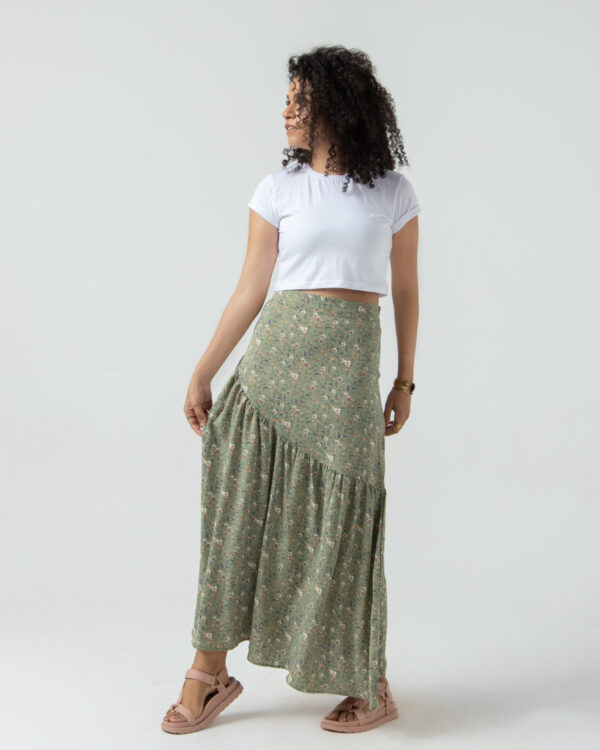 Flower Printed Spanish Skirt